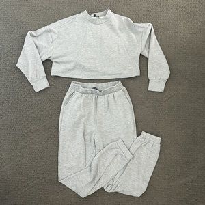Grey sweatsuit